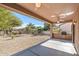 Covered patio with built-in grill and ceiling fans at 20533 N Sequoia Crest Dr, Surprise, AZ 85387