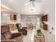 Bright dining area with large windows and seating at 20811 N 148Th Dr, Sun City West, AZ 85375