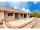 Covered patio with brick border at 20811 N 148Th Dr, Sun City West, AZ 85375