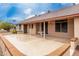 Covered patio with brick border at 20811 N 148Th Dr, Sun City West, AZ 85375