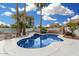 Inviting kidney-shaped pool with a stone surround at 21054 N 74Th Ln, Glendale, AZ 85308