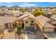 Aerial view of two story house with desert landscaping and mountain views at 2119 W Vineyard Plains Dr, San Tan Valley, AZ 85144