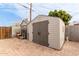 Two storage sheds in the backyard, one large, one small at 2206 W Glendale Ave, Phoenix, AZ 85021