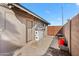 Spacious backyard with storage shed and gated access at 2238 S Estrella Cir, Mesa, AZ 85202