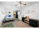 bedroom with bunk beds and playful decor at 2238 S Estrella Cir, Mesa, AZ 85202