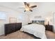 Main bedroom with dresser and ensuite access at 2238 S Estrella Cir, Mesa, AZ 85202