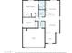 One-story floor plan with primary bedroom, two bathrooms, and an office at 22402 W Harrison St, Buckeye, AZ 85326