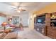 Living room with large entertainment center at 2263 N Trekell Rd # 72, Casa Grande, AZ 85122