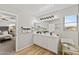 Modern bathroom with double vanity and a view into the bedroom at 2942 S Sierra Hts, Mesa, AZ 85212