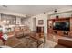 Open living room with a view into the kitchen and dining area at 30130 N Jillian Dr, San Tan Valley, AZ 85143