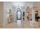 Grand entryway with high ceilings and ornate door at 3447 E Kenwood St, Mesa, AZ 85213