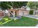 Two-story house with a landscaped front yard and two-car garage at 3639 E San Pedro Ave, Gilbert, AZ 85234