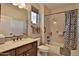 Bathroom with shower/tub combo and granite vanity at 5251 W Posse Dr, Eloy, AZ 85131