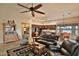 Open concept living room with a view of the kitchen at 5251 W Posse Dr, Eloy, AZ 85131