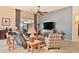 Relaxing living room with leather seating and southwestern decor at 5251 W Posse Dr, Eloy, AZ 85131