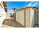 Backyard with shed and concrete patio at 5331 W Mescal St, Glendale, AZ 85304