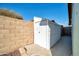 Backyard with shed and block wall at 5331 W Mescal St, Glendale, AZ 85304