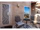 Private patio with seating area and a view at 7021 E Earll Dr # 213, Scottsdale, AZ 85251