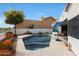 Relaxing pool with spa and ample patio space at 8245 E Jenan Dr, Scottsdale, AZ 85260