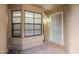 Front entry with security door and bay window at 9103 E Winchcomb Dr, Scottsdale, AZ 85260