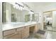 Bathroom with double vanity and tiled floor at 9546 E Anasazi Pl, Gold Canyon, AZ 85118