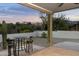 Covered patio with seating area and mountain views at 9546 E Anasazi Pl, Gold Canyon, AZ 85118