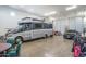 Spacious garage, easily fits multiple vehicles and has plenty of storage options at 10 E Old Paint Trl, Phoenix, AZ 85086