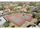 Aerial view of two well-maintained tennis courts at 10546 E Topaz Cir, Scottsdale, AZ 85258