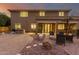 Brick paved patio with fire pit and seating area at 1078 W Spur Ct, Gilbert, AZ 85233
