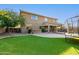 Large backyard with artificial turf and playset at 1078 W Spur Ct, Gilbert, AZ 85233