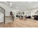 Bright living room featuring hardwood floors and a cozy seating area at 1078 W Spur Ct, Gilbert, AZ 85233