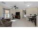 Spacious loft area with a couch and home office at 1094 S Agnes Ln, Gilbert, AZ 85296