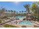 Community pool and spa with comfortable lounge chairs at 1094 S Agnes Ln, Gilbert, AZ 85296