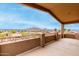 Covered balcony offering scenic mountain views at 14829 N 18Th Pl, Phoenix, AZ 85022