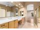 Primary bathroom with double sinks and walk-in shower at 14829 N 18Th Pl, Phoenix, AZ 85022
