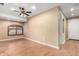Bright office with hardwood floors and built-in shelving at 14829 N 18Th Pl, Phoenix, AZ 85022