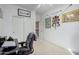 This bedroom features a ceiling fan, closet, and artwork at 1493 E Robinson Way, Chandler, AZ 85225