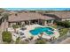 Beautiful home featuring a large pool, spa, and expansive backyard oasis at 18111 W Desert Sage Dr, Goodyear, AZ 85338