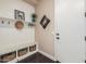 Convenient mudroom with built-in bench and storage at 18111 W Desert Sage Dr, Goodyear, AZ 85338