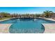Relaxing pool and spa with stunning mountain views and a spacious patio at 18111 W Desert Sage Dr, Goodyear, AZ 85338