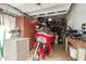 Spacious garage with ample storage and shelving at 19000 E Old Beau Trl, Queen Creek, AZ 85142