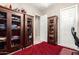 Well-organized home office with wooden cabinets at 19000 E Old Beau Trl, Queen Creek, AZ 85142