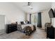 Bright bedroom with a queen bed and window at 2201 N Comanche Dr # 1075, Chandler, AZ 85224