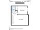 Floorplan showing a 2 bedroom, 1 bath layout at 2201 N Comanche Dr # 1075, Chandler, AZ 85224