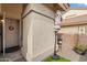 Small front patio with seating area outside the front door at 2201 N Comanche Dr # 1075, Chandler, AZ 85224