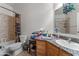 Bathroom with shower, toilet, and granite vanity at 31637 W Grant St, Buckeye, AZ 85326