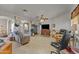 Spacious living room with tile floors and a ceiling fan at 31637 W Grant St, Buckeye, AZ 85326