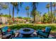 Spacious backyard featuring a fire pit and comfortable seating, perfect for entertaining at 3601 N 55Th Pl, Phoenix, AZ 85018