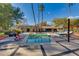 Inviting pool surrounded by palm trees, lounge chairs, and stylish landscaping at 3601 N 55Th Pl, Phoenix, AZ 85018