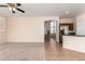 Spacious kitchen with island, stainless steel appliances, and ample cabinetry at 41405 W Cielo Ln, Maricopa, AZ 85138